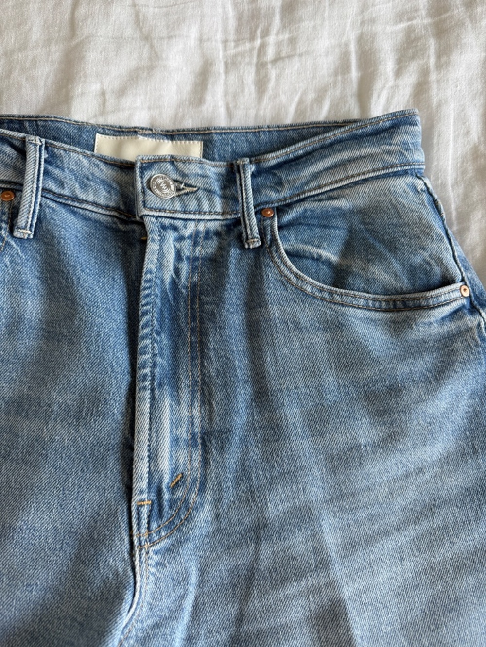 MOTHER Lil’ Lasso Sneak Jeans in shade “Sow Surreal” size 28 NWOT - Picture 12 of 12
